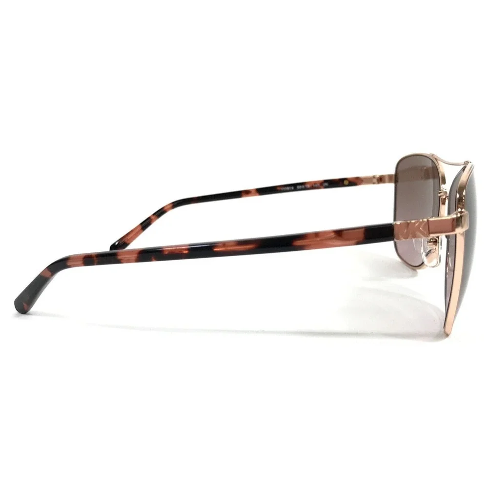 Michael Kors Sunglasses MK1096 Stratton 110814 Rose Gold Tortoise Brown Lenses - Picture 4 of 14